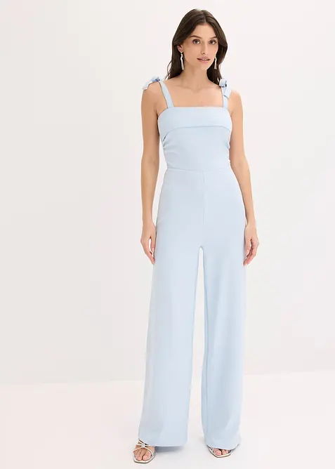Jumpsuit mit Schleifen-Tr&auml;gern, bonprix