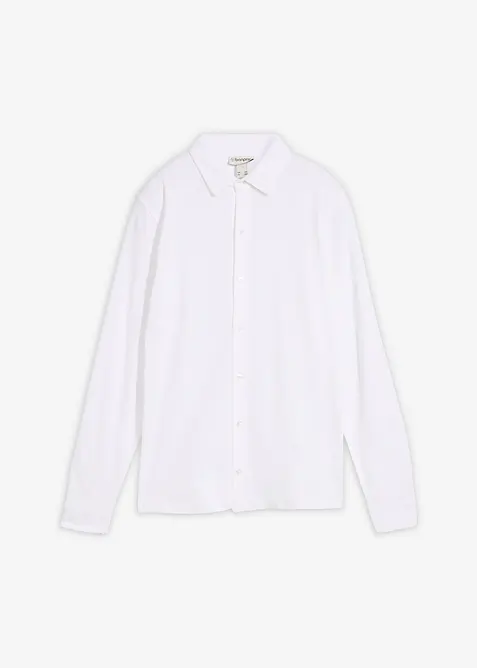 Chemise extensible en maille piqu&eacute;e coton, bonprix