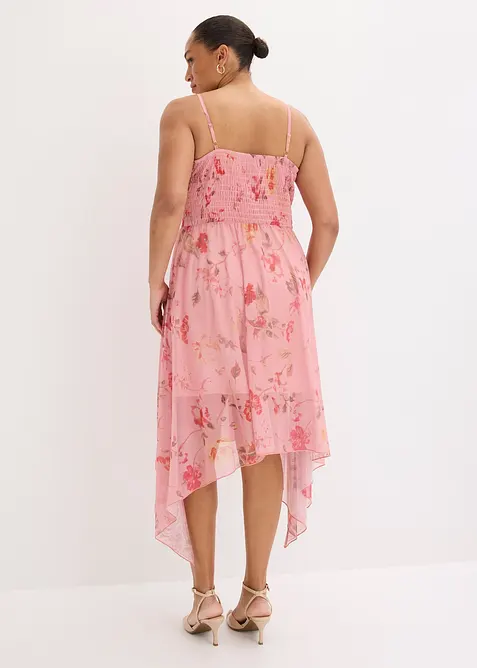 Jerseykleid aus zartem Mesh, bonprix