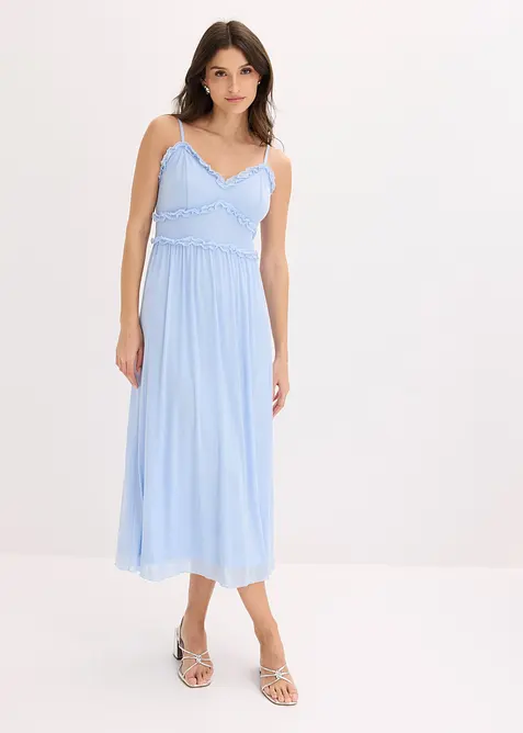 Robe en jersey mesh d&eacute;licat, bonprix