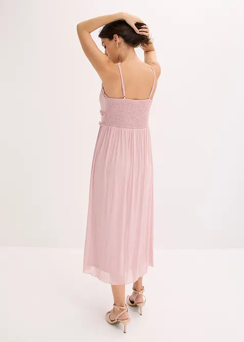 Jerseykleid aus zartem Mesh, bonprix