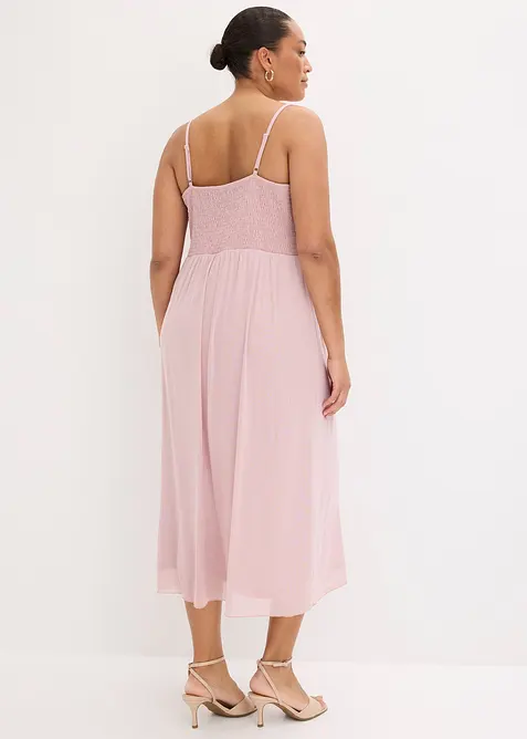 Robe en jersey mesh d&eacute;licat, bonprix