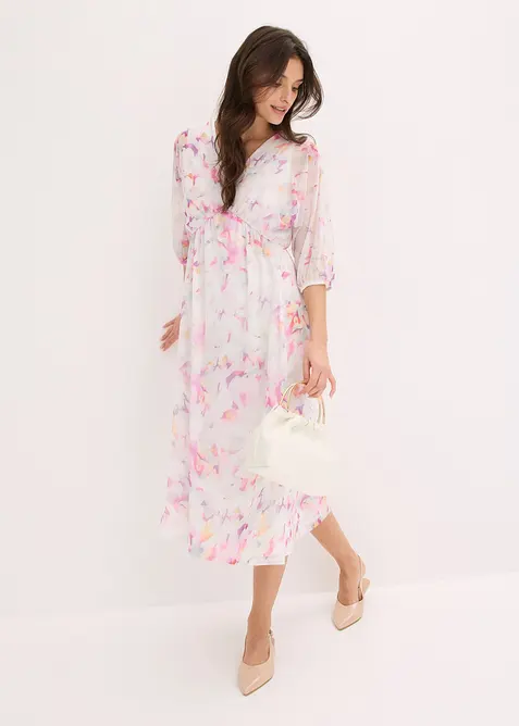 Robe en jersey mesh d&eacute;licat, bonprix