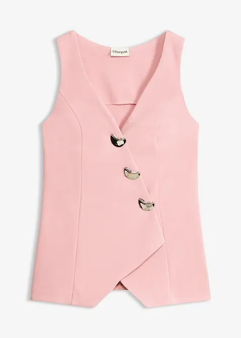 Blazer sans manches avec boutons d&eacute;coratifs, bonprix