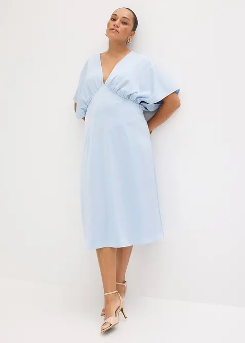 Robe midi en satin brillant, bonprix