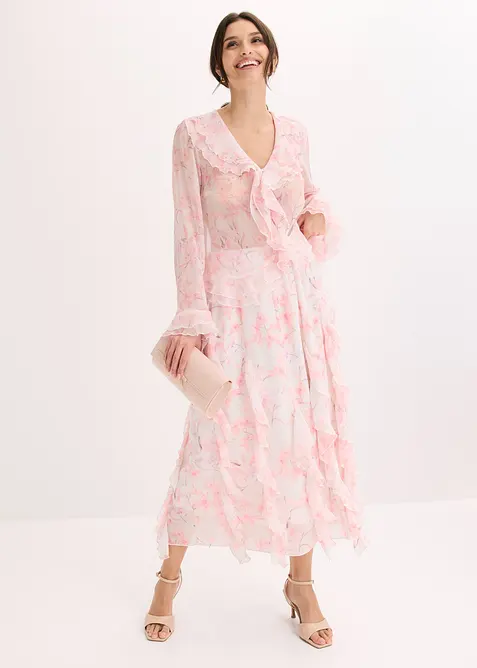 Jupe longue en mousseline l&eacute;g&egrave;re, bonprix