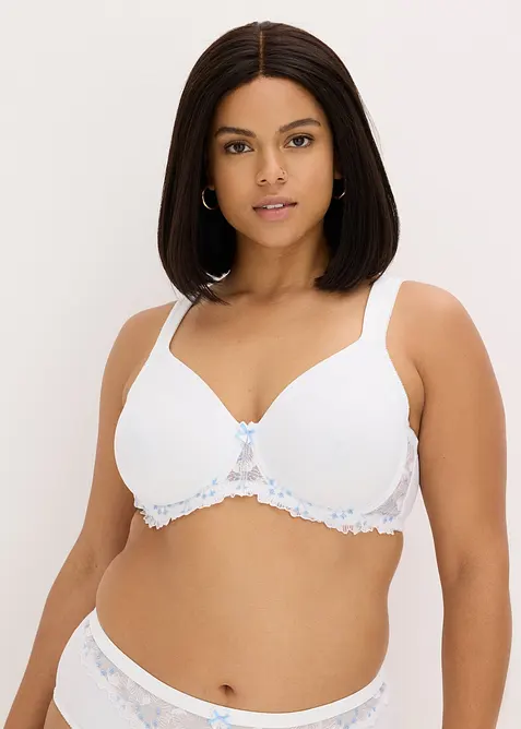 Soutien-gorge minimiseur &agrave; broderies, bonprix