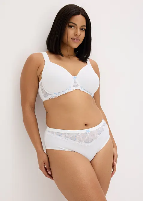 Soutien-gorge minimiseur &agrave; broderies, bonprix