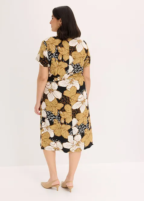 Robe-chemise &agrave; pois, bonprix