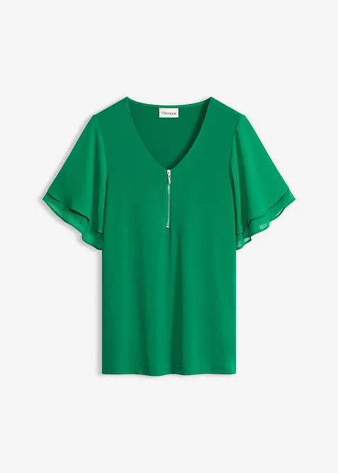 T-shirt avec manches en mousseline, bonprix