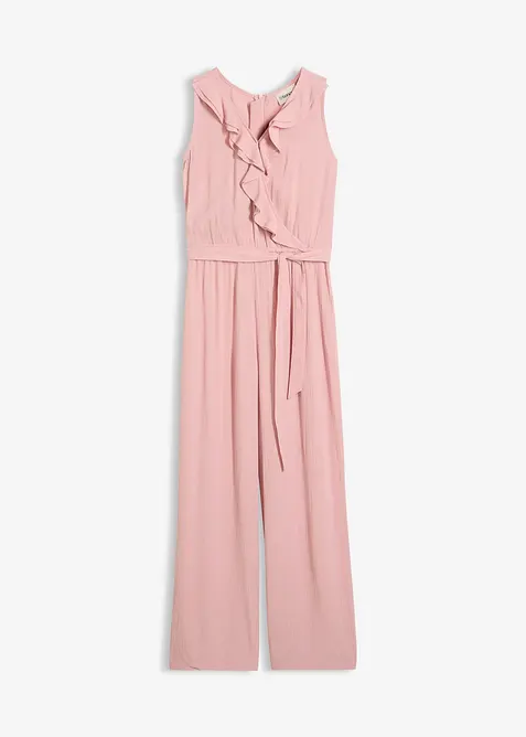 Jumpsuit aus strukturiertem Crinkle, bonprix