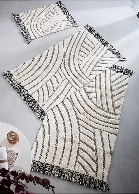 Tapis de bain &agrave; motif graphique, bonprix