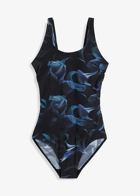 Maillot 1 pi&egrave;ce sculptant, maintien l&eacute;ger, avec fronces, bonprix