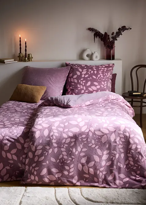 Cashmere Touch Wendebettw&auml;sche mit floralem Design, bonprix