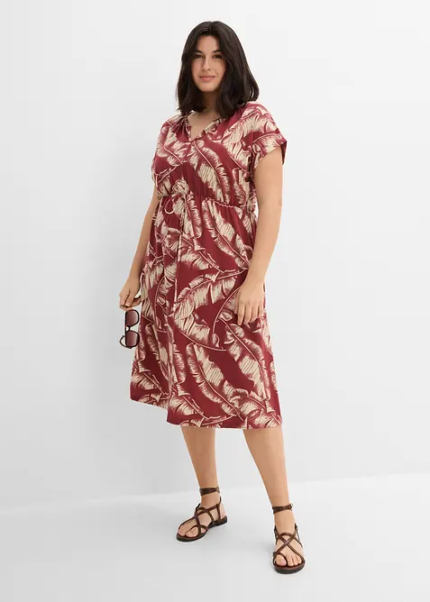 Jerseykleid aus flie&szlig;endem Viskose-Mix, bonprix