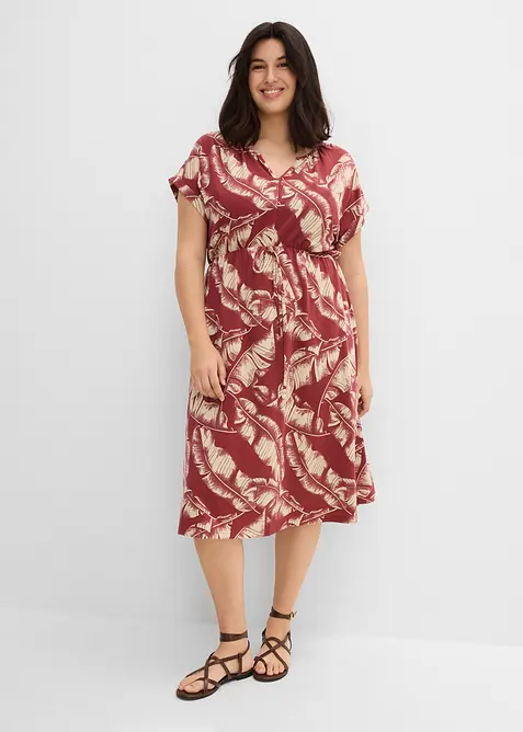 Jerseykleid aus flie&szlig;endem Viskose-Mix, bonprix