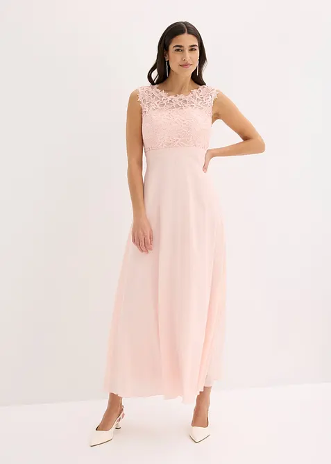 Robe longue avec dentelle, bonprix