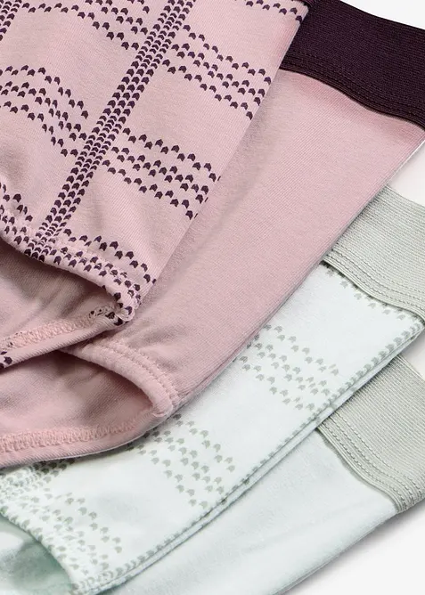 Lot de 4 slips taille haute coton, bonprix