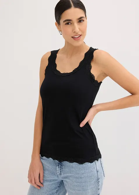 Tops &agrave; dentelle, bonprix