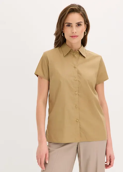 Kurzarmbluse aus Popeline, bonprix