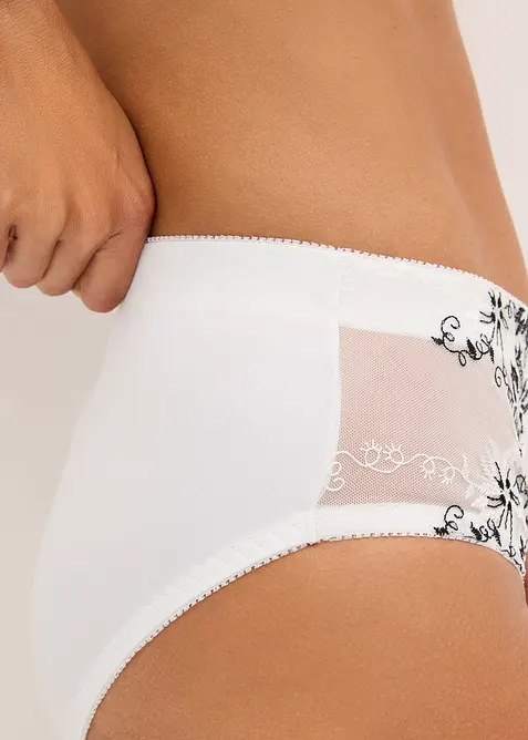 Formslip mit zarter Stickerei (2er Pack), bonprix