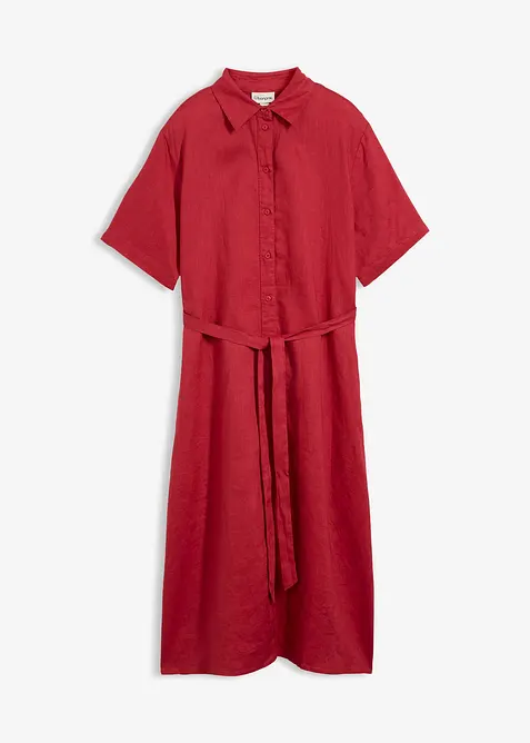 Blusenkleid aus reinem Leinen, bonprix