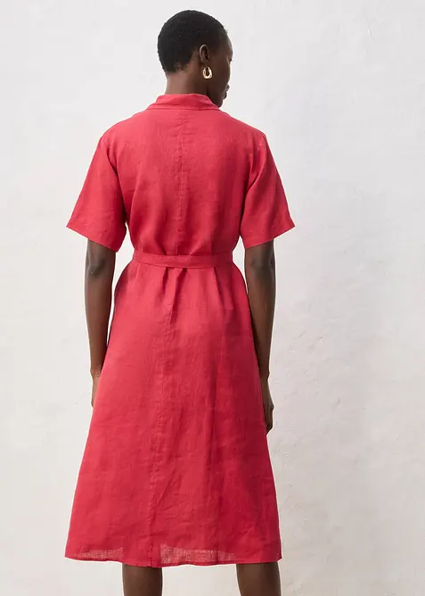 Blusenkleid aus reinem Leinen, bonprix