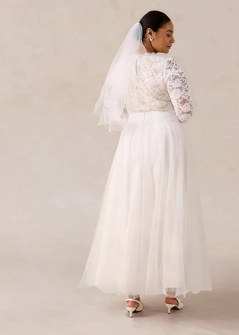 Maxirock aus zartem T&uuml;ll, bonprix