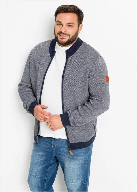Grobstrickjacke aus reiner Baumwolle, bonprix