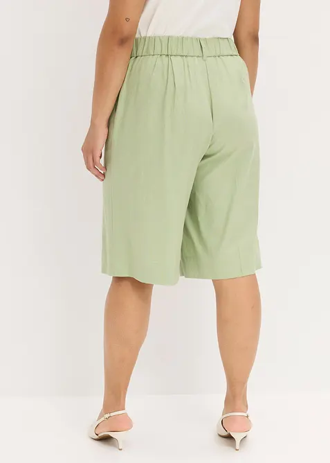 Bermuda en lin m&eacute;lang&eacute;, bonprix