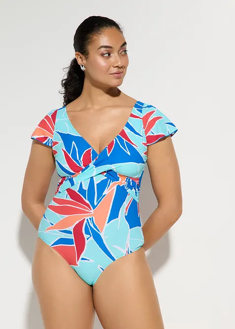 Light Shape-Badeanzug mit Wickeloptik, bonprix