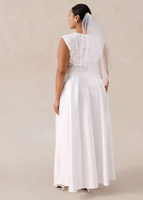 Maxirock aus gl&auml;nzendem Satin, bonprix