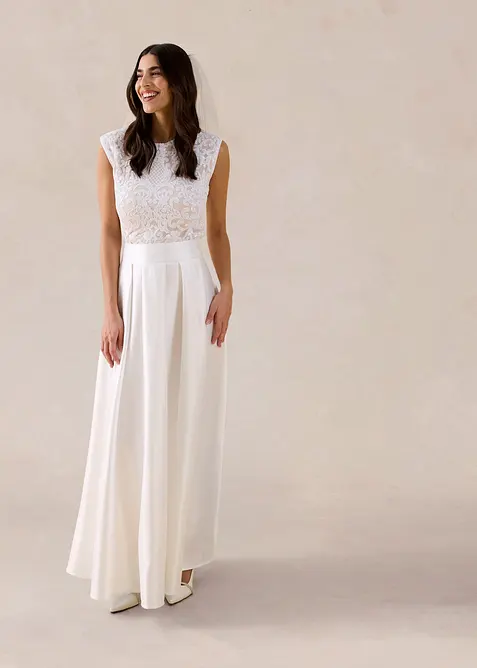 Maxirock aus gl&auml;nzendem Satin, bonprix