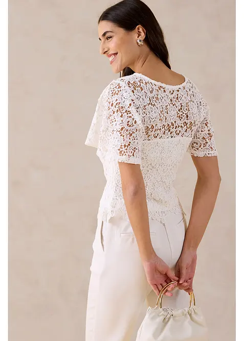 Spitzenshirt, bonprix