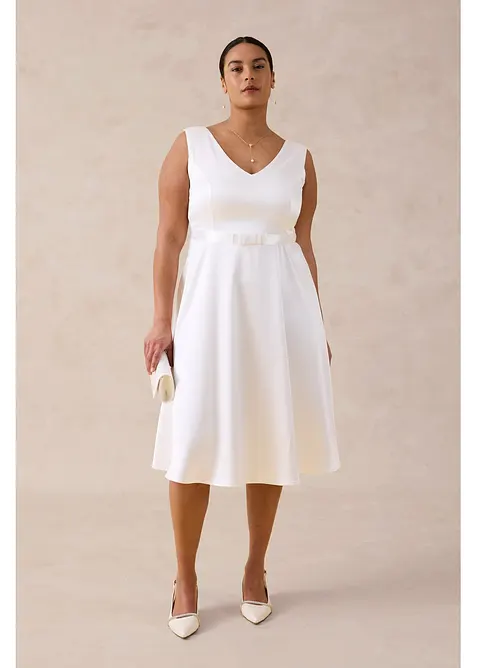 Etuikleid aus gl&auml;nzendem Satin, bonprix