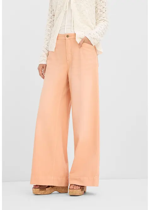 Wide-Leg-Jeans High Waist, bonprix
