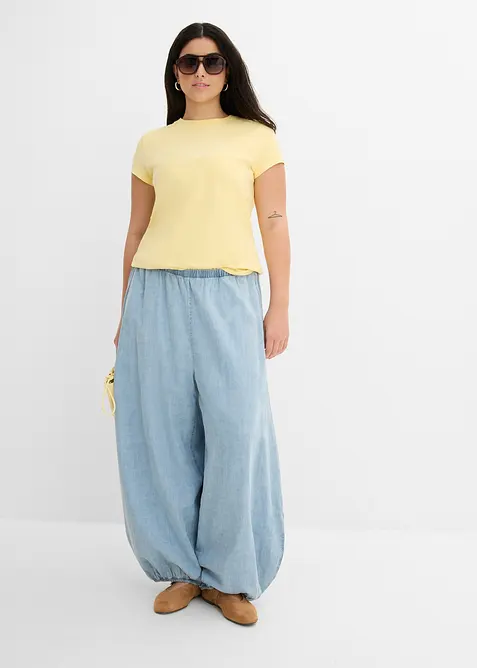 Pantalon sarouel l&eacute;ger, bonprix