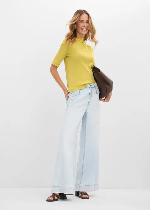 Rippshirt aus reiner Bio-Baumwolle, bonprix