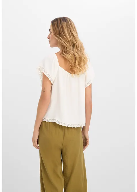 Top blouse en cr&ecirc;pe l&eacute;g&egrave;re, bonprix