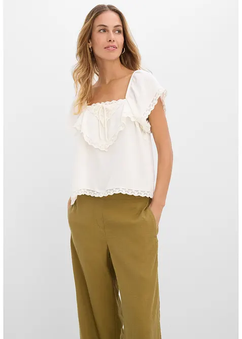 Top blouse en cr&ecirc;pe l&eacute;g&egrave;re, bonprix