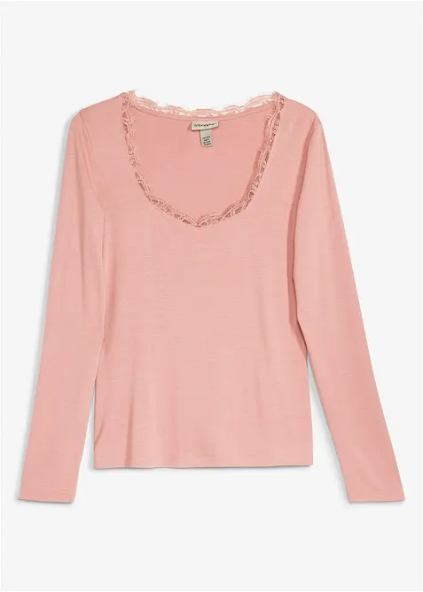 Langarmshirt aus softem Viskose-Mix, bonprix