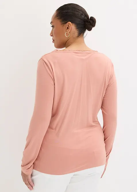 Langarmshirt aus softem Viskose-Mix, bonprix
