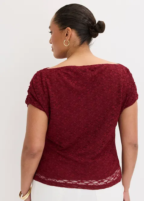 T-shirt &agrave; dentelle, bonprix