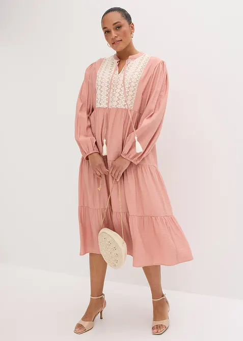 Midikleid aus softem Viskose-Mix, bonprix