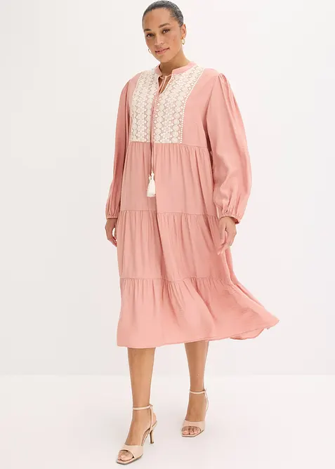 Midikleid aus softem Viskose-Mix, bonprix