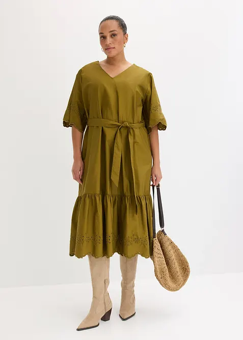 Midikleid aus reiner Baumwolle, bonprix