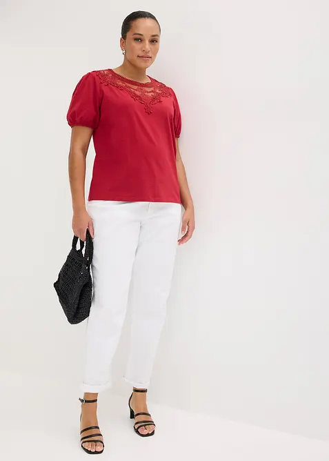 T-shirt en coton extensible, bonprix