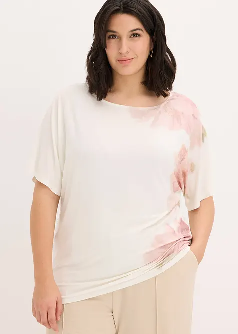T-shirt doux en viscose extensible, bonprix