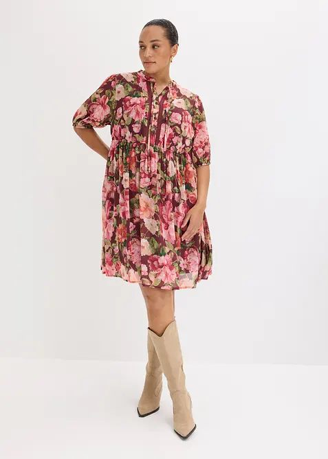 Robe-tunique &agrave; dentelle, bonprix