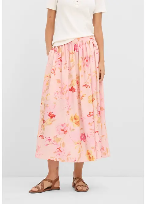 Maxirock aus luftigem Cr&ecirc;pe, bonprix